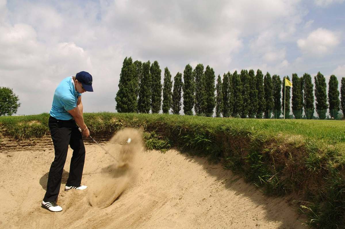 Wedge out of sand golf